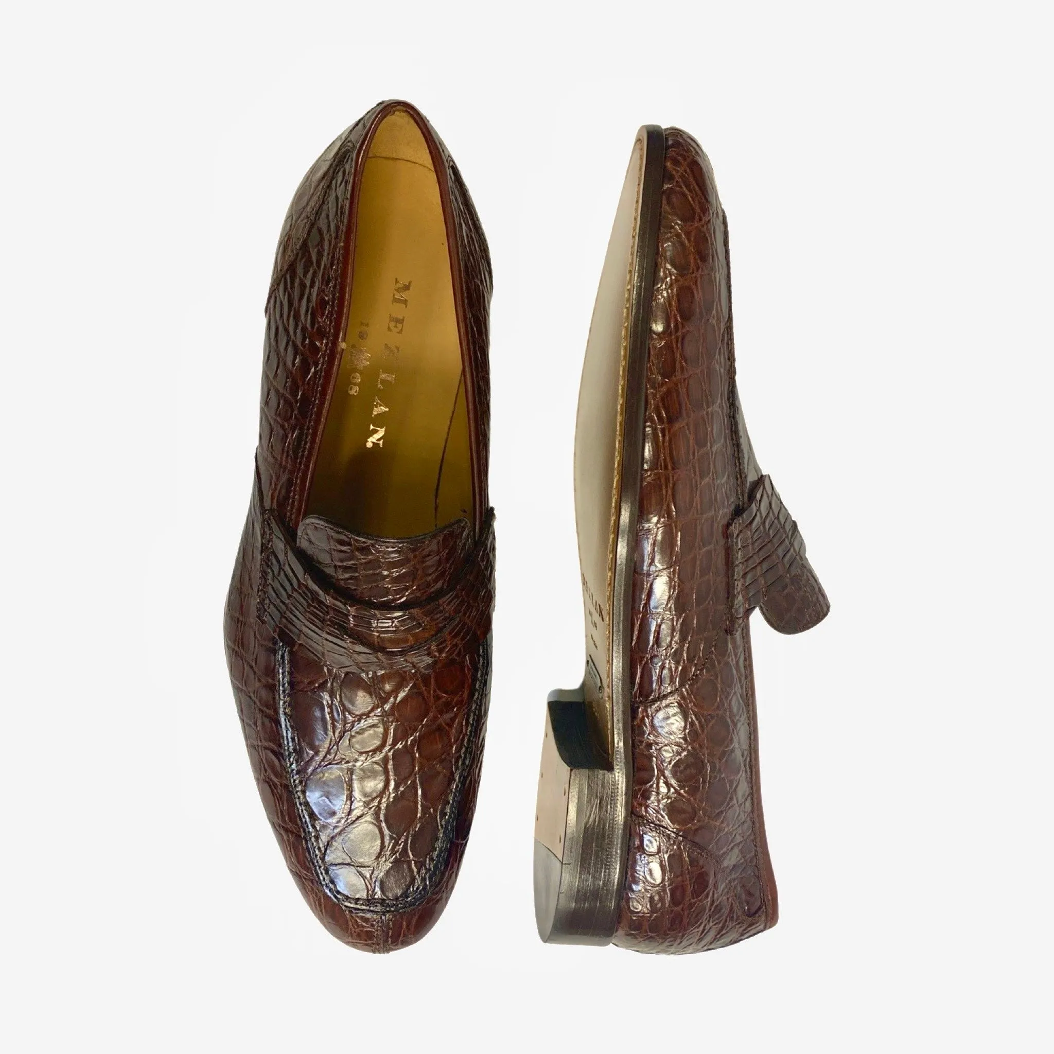 4993 Mezlan Crocodile Penny loafer for Men