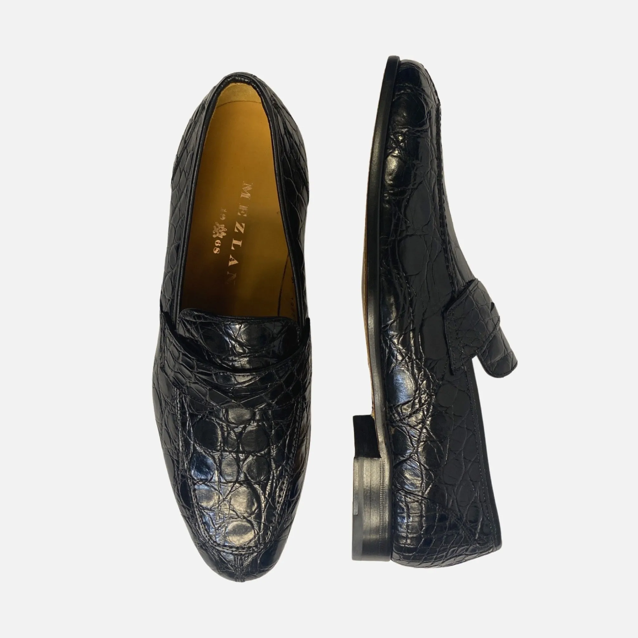 4993 Mezlan Crocodile Penny loafer for Men