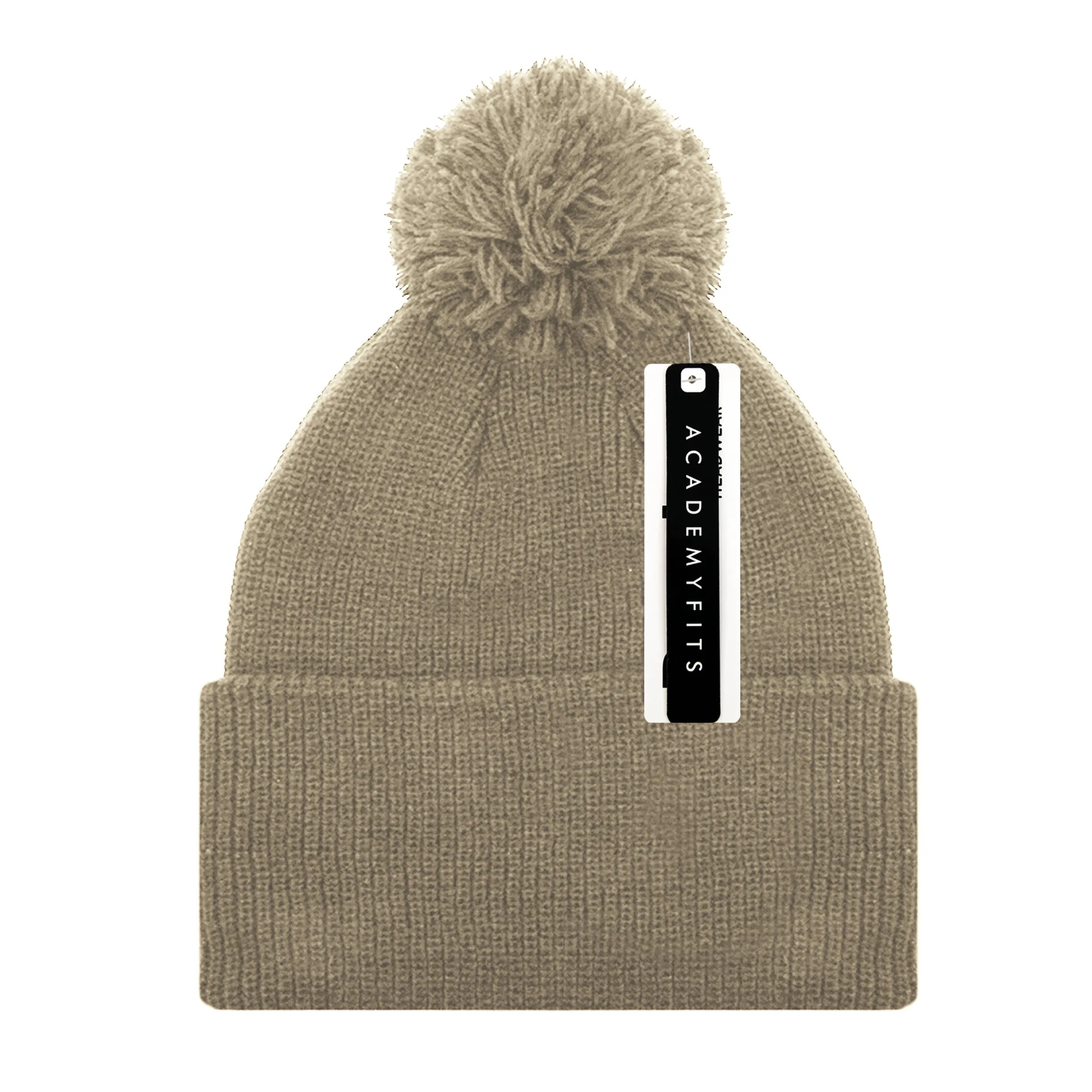 Academy Fits Knit Beanie With Pom Pom Ultra Soft 6013P