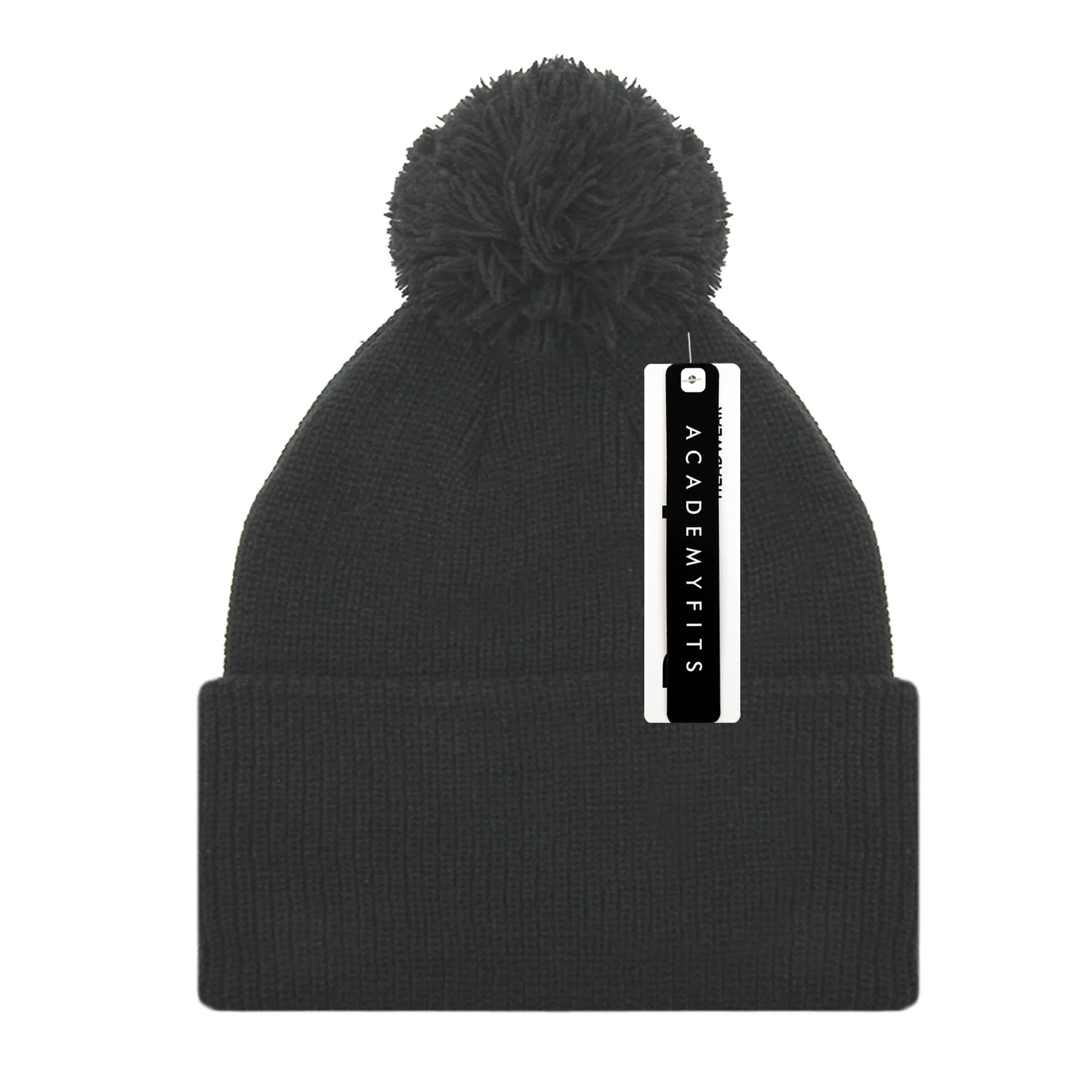 Academy Fits Knit Beanie With Pom Pom Ultra Soft 6013P