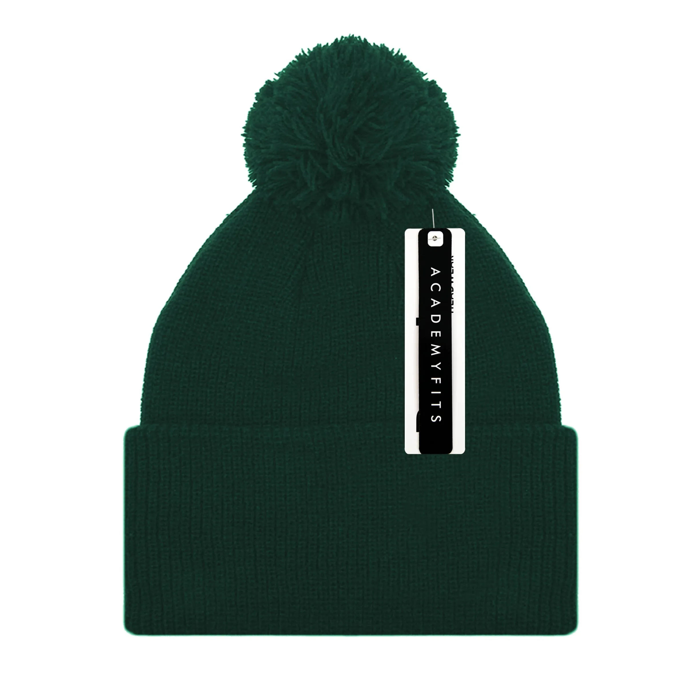 Academy Fits Knit Beanie With Pom Pom Ultra Soft 6013P