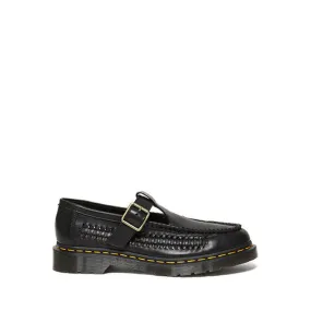 Adrian T Bar Unisex Loafers- Black