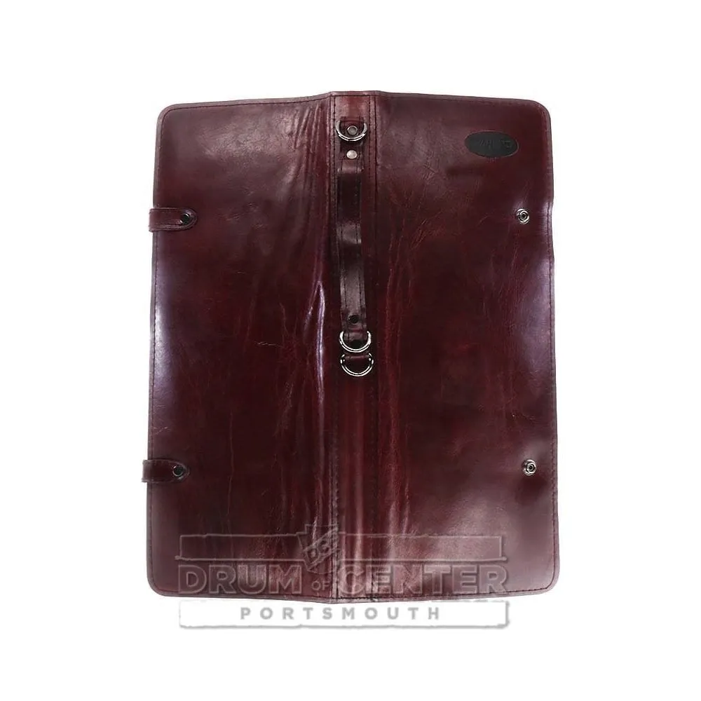 Ahead Burgundy Handmade Leather Stick Case