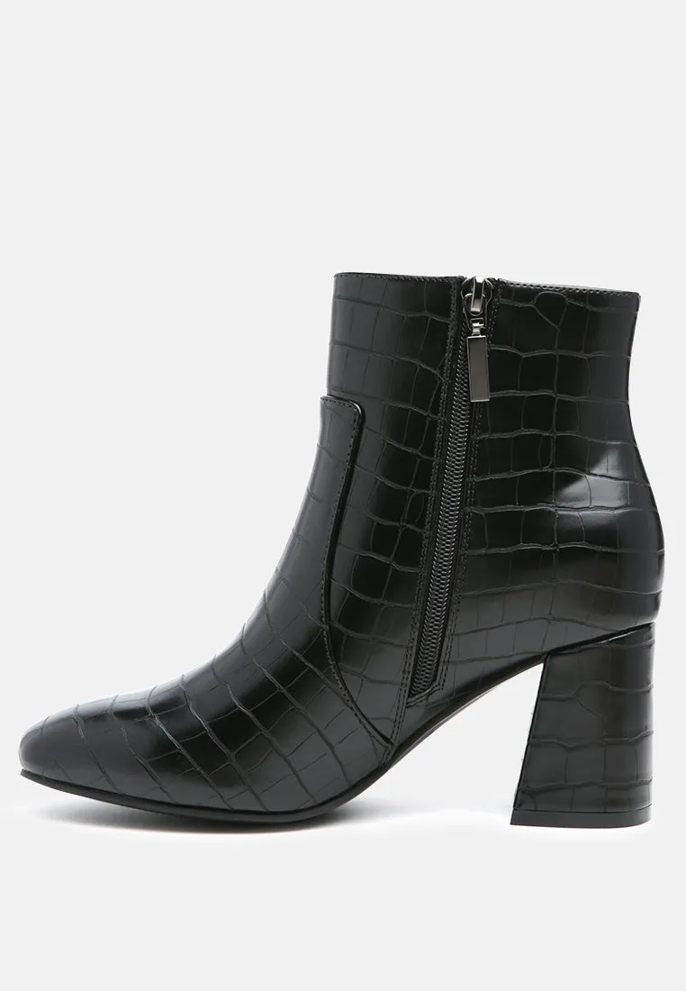 Angel Wings Block Heeled Boots