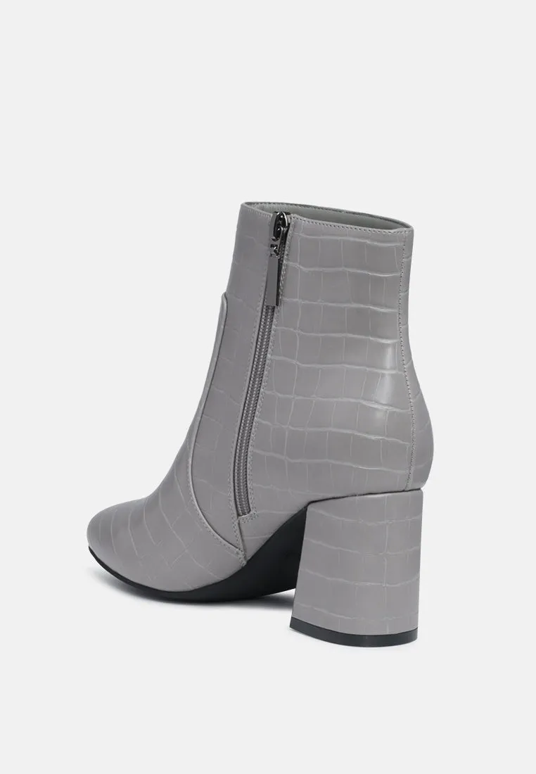 Angel Wings Block Heeled Boots