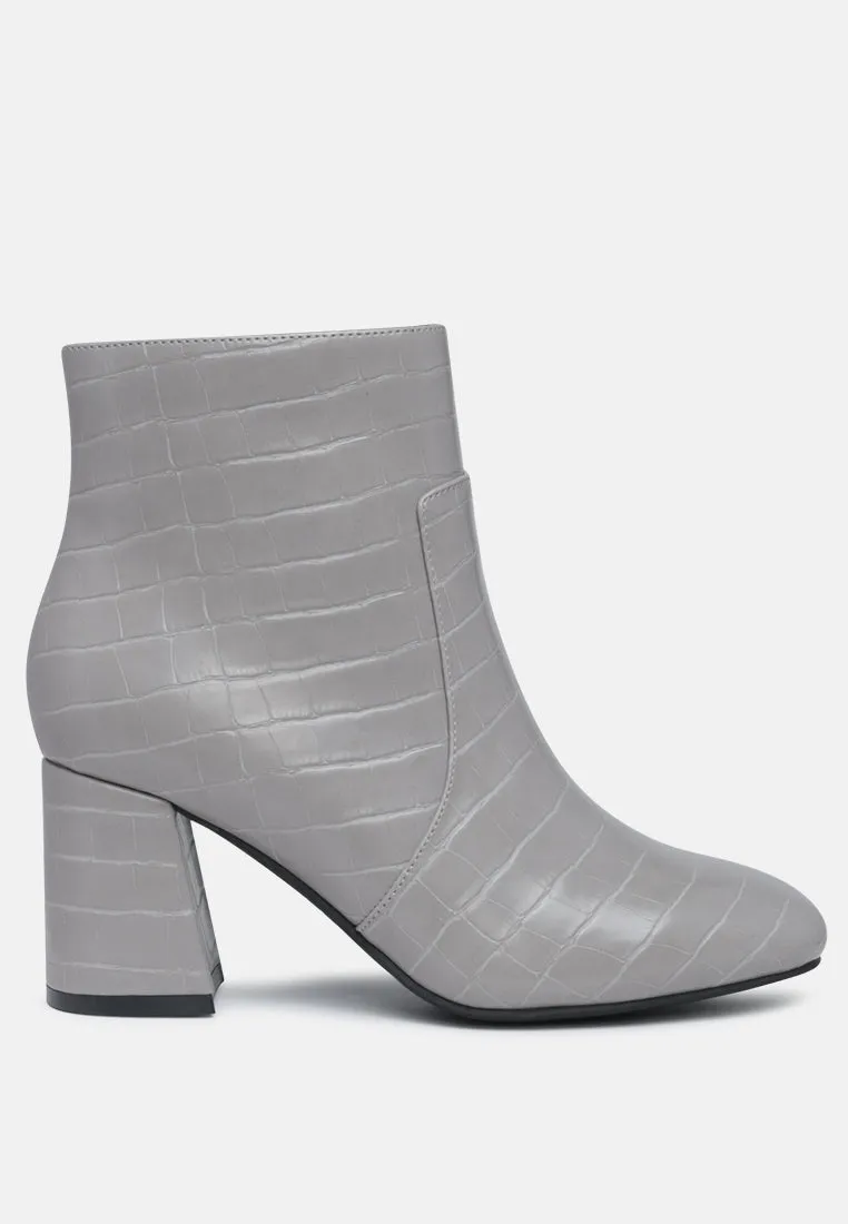 Angel Wings Block Heeled Boots