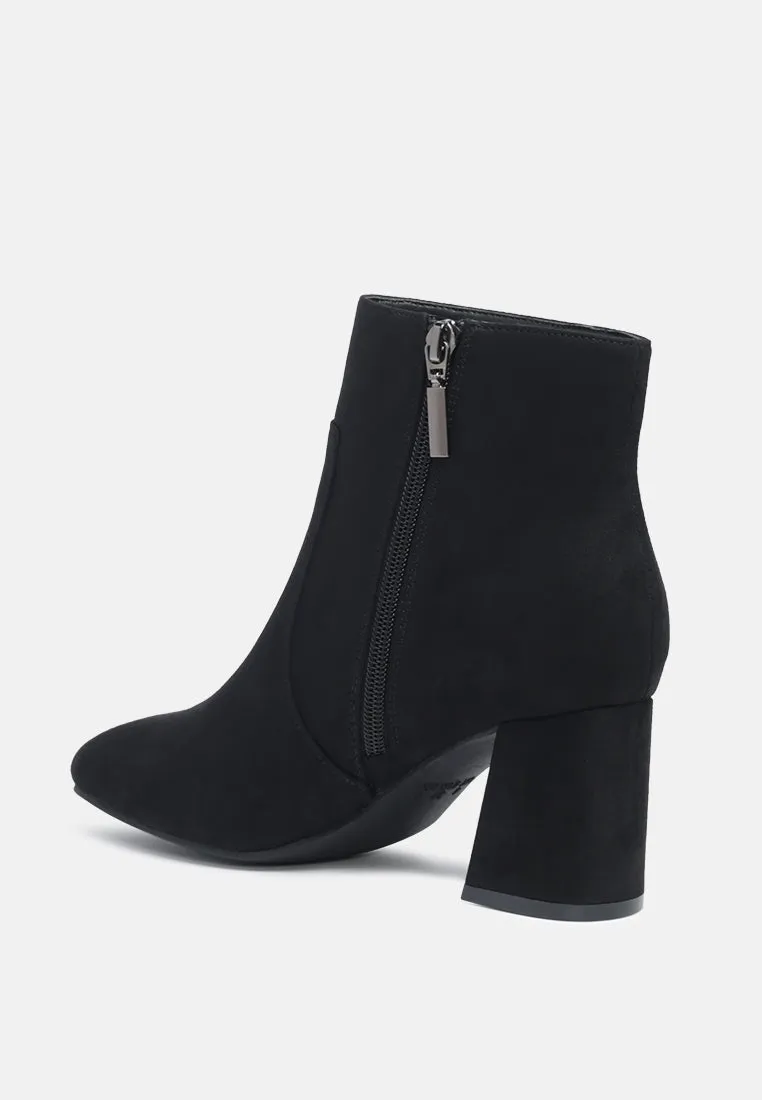 Angel Wings Block Heeled Boots