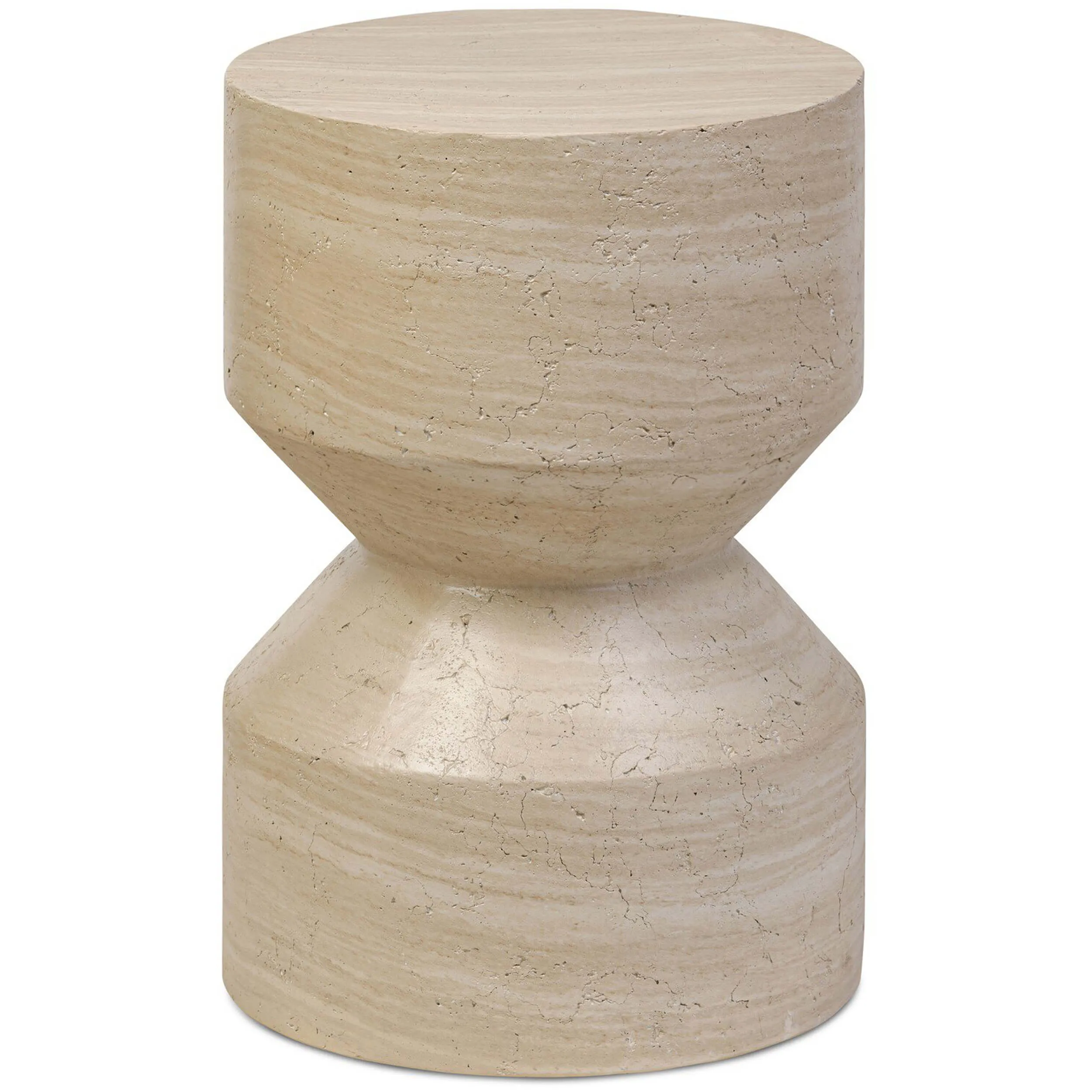 Ara End Table, Sand Striae