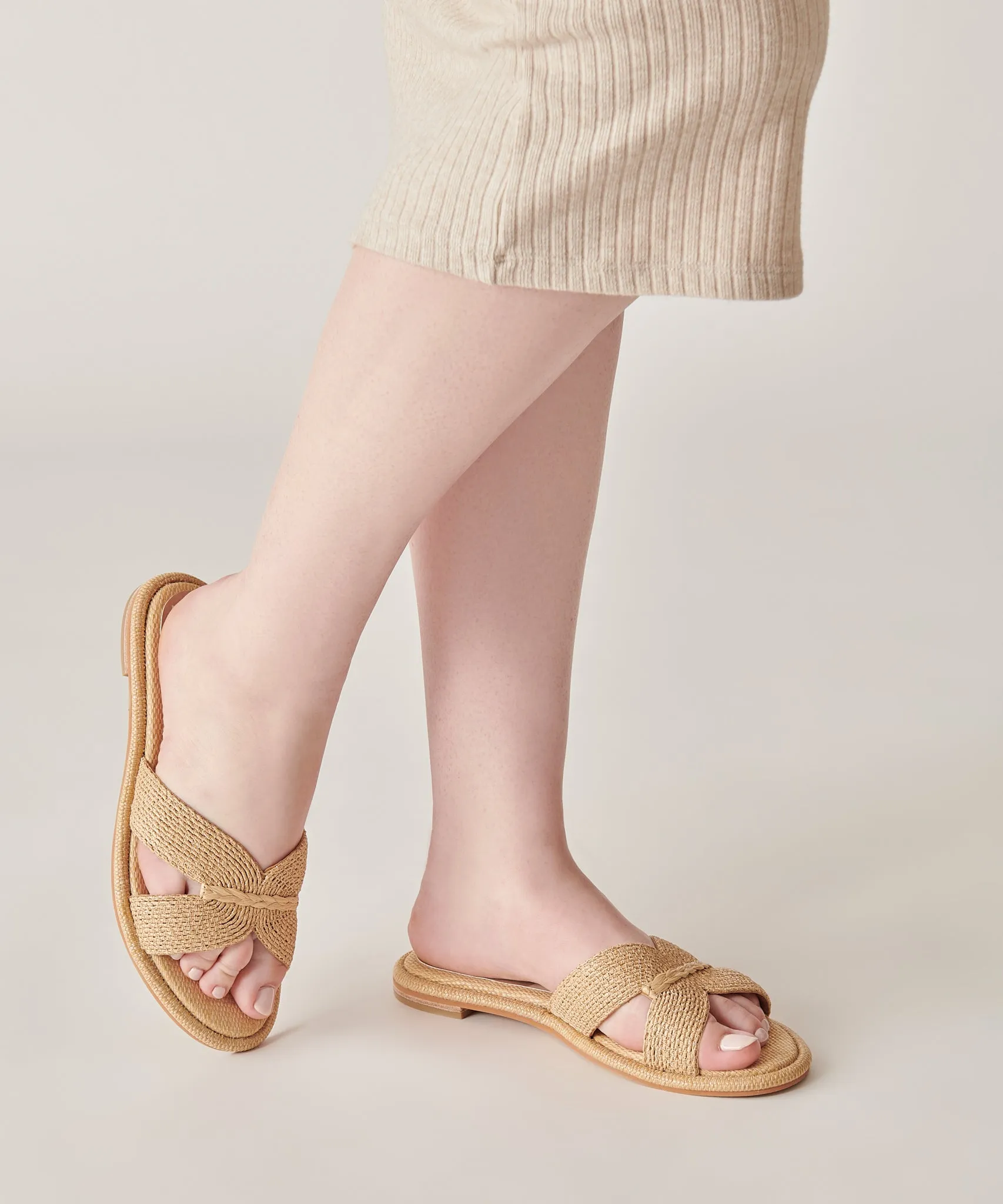 ATOMIC SANDALS LT NATURAL RAFFIA