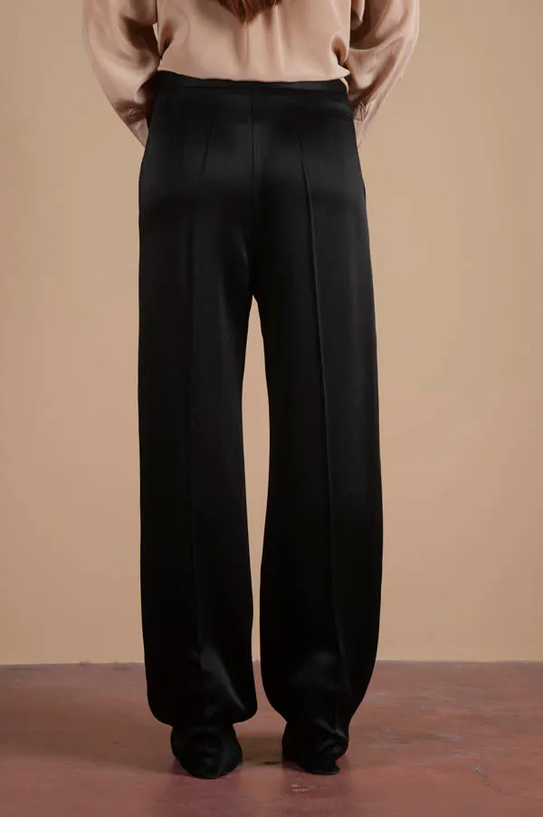 Black Envers Satin Pants - Phisique du Role