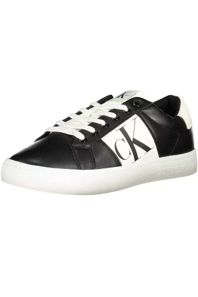 Black Leather Men Sneaker