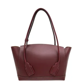 Bottega Veneta Burgundy French Arco Medium Bag