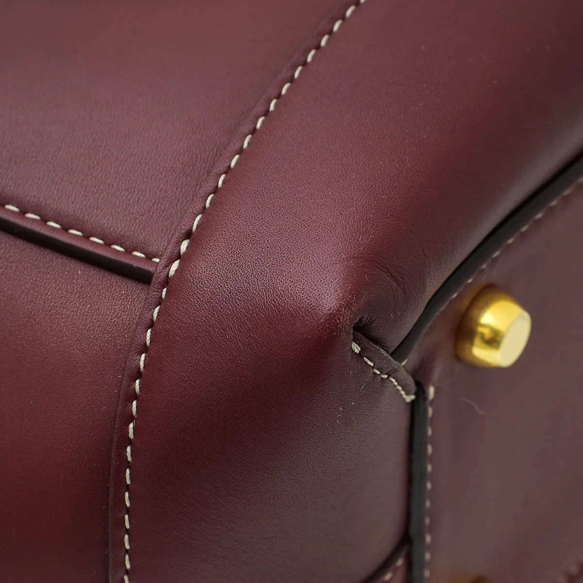 Bottega Veneta Burgundy French Arco Medium Bag