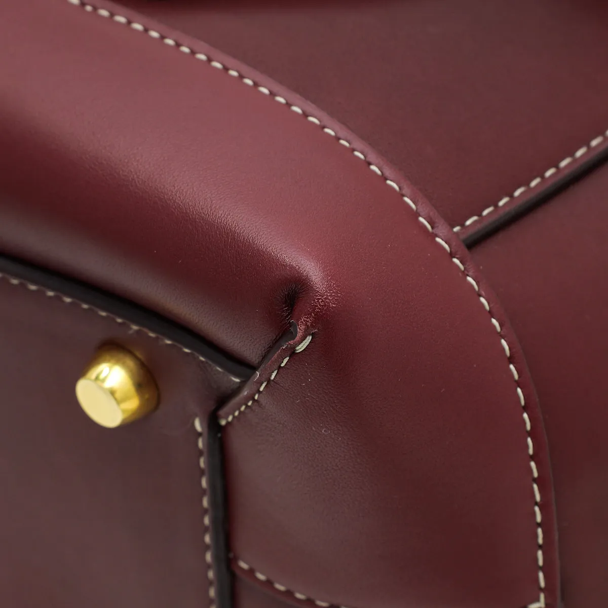 Bottega Veneta Burgundy French Arco Medium Bag