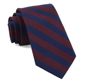 Burgundy Lumber Stripe Necktie