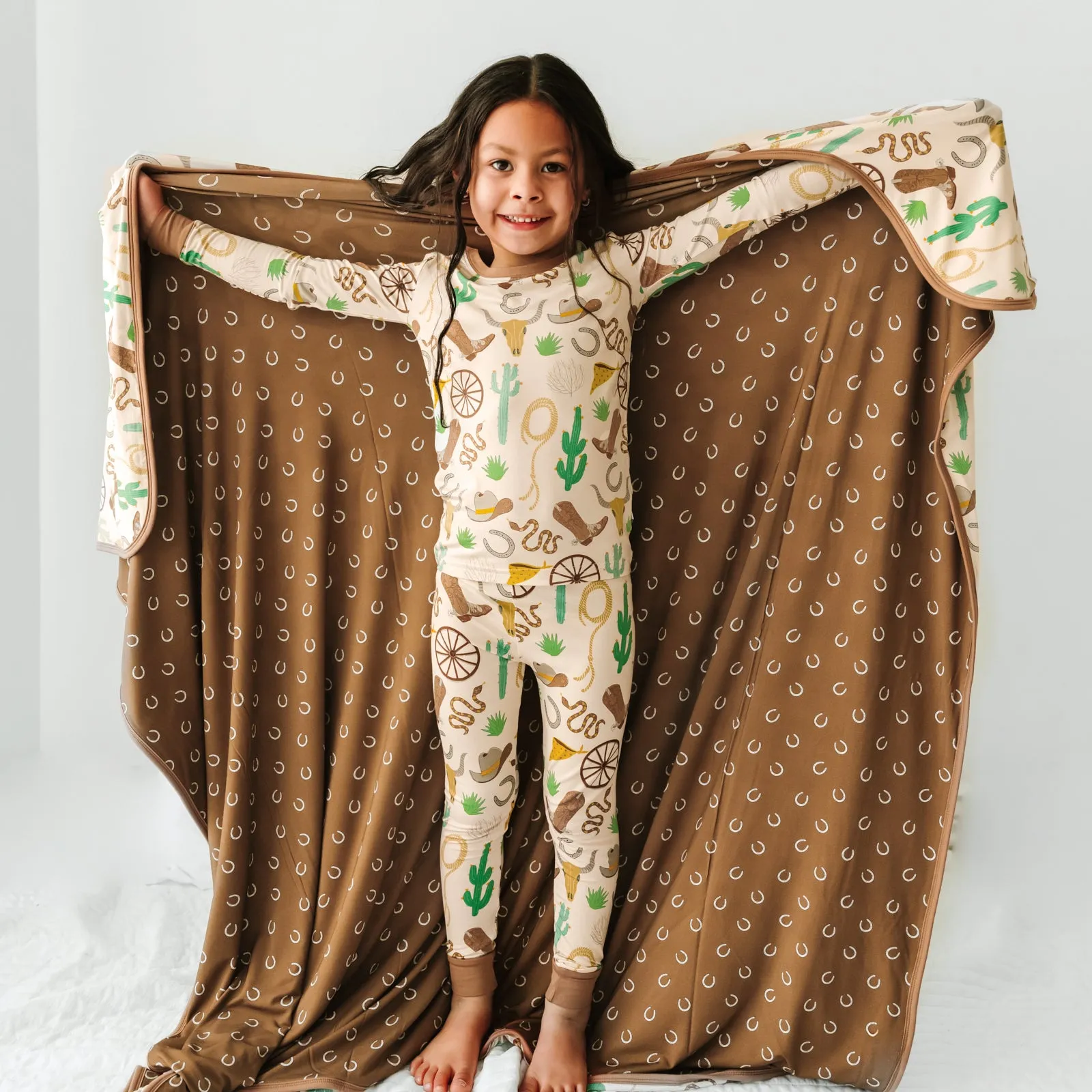 Caramel Ready to Rodeo Large Cloud Blanket®