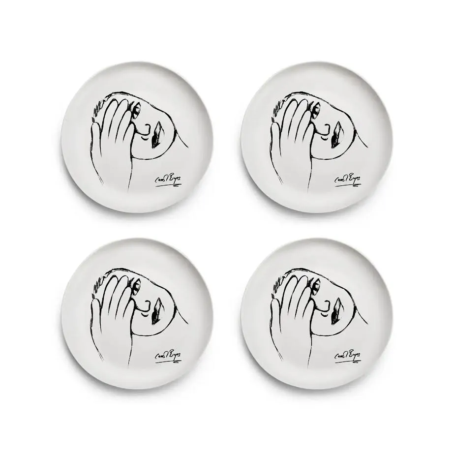 Carrol Boyes 4 Piece Just A Minute Side Plate Set White