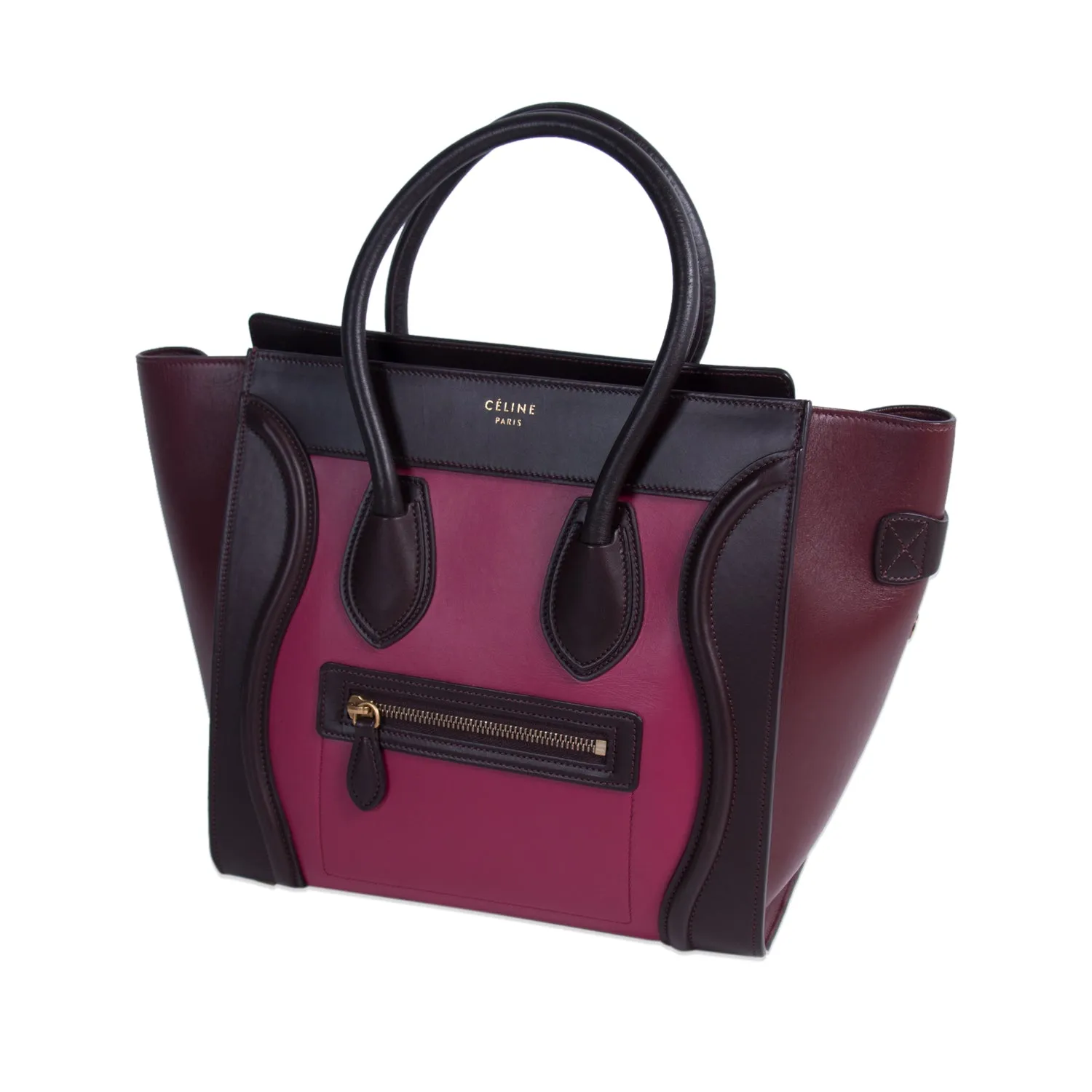 Celine Tricolor Micro Luggage Tote Bag