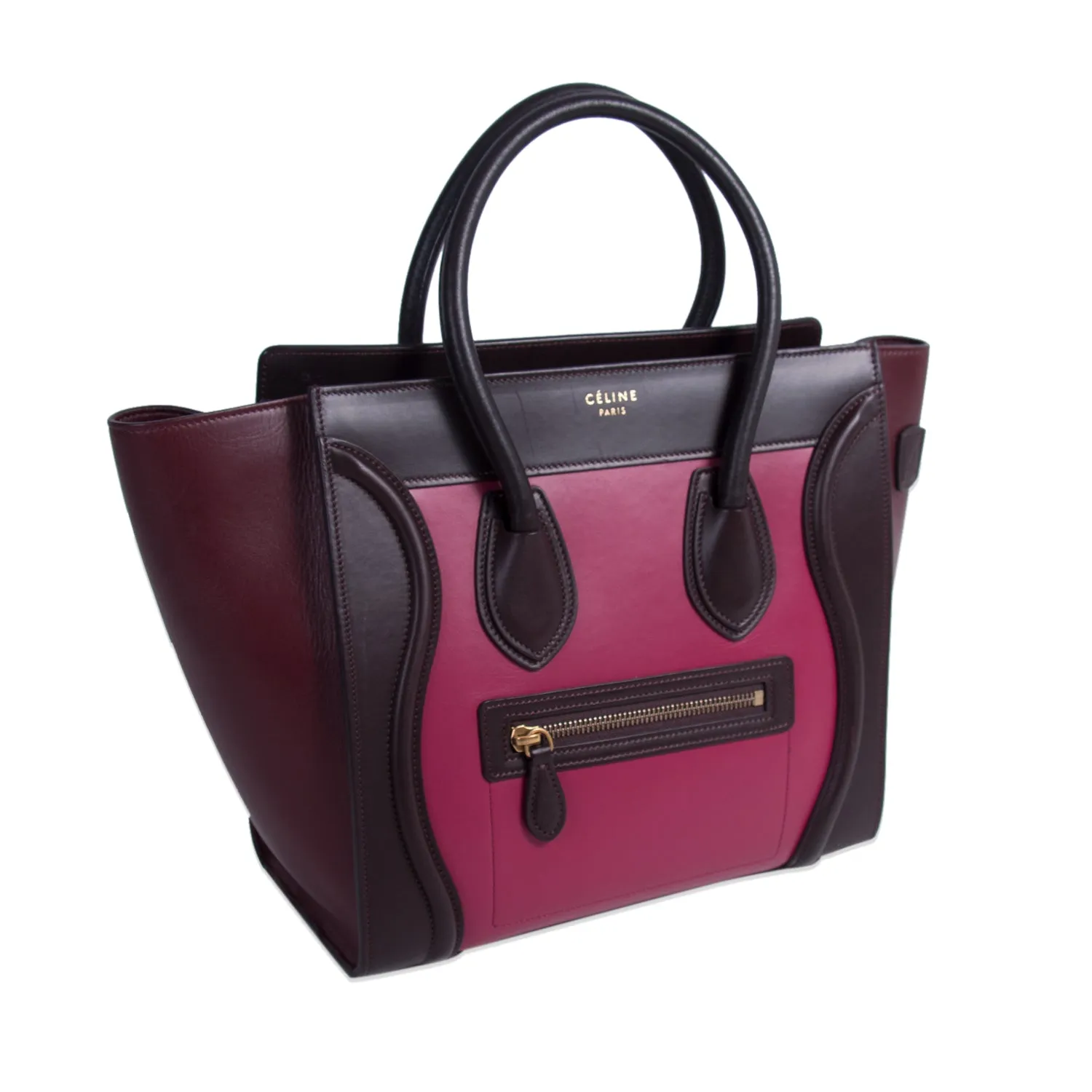 Celine Tricolor Micro Luggage Tote Bag