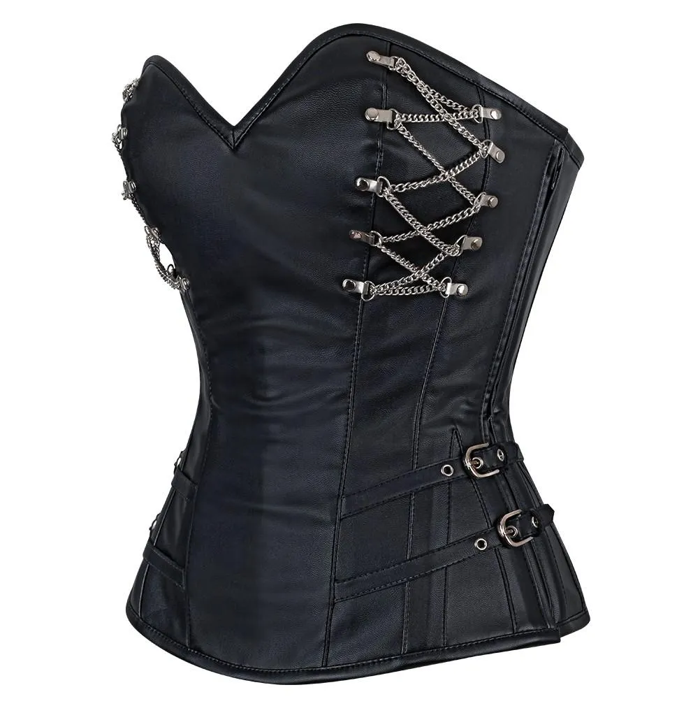 Cerys Sheep Nappa Leather Corset