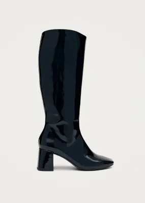 Chalk Onix Black Vegan Leather Boots