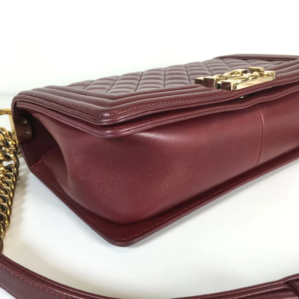 Chanel Boy Bag Burgundy