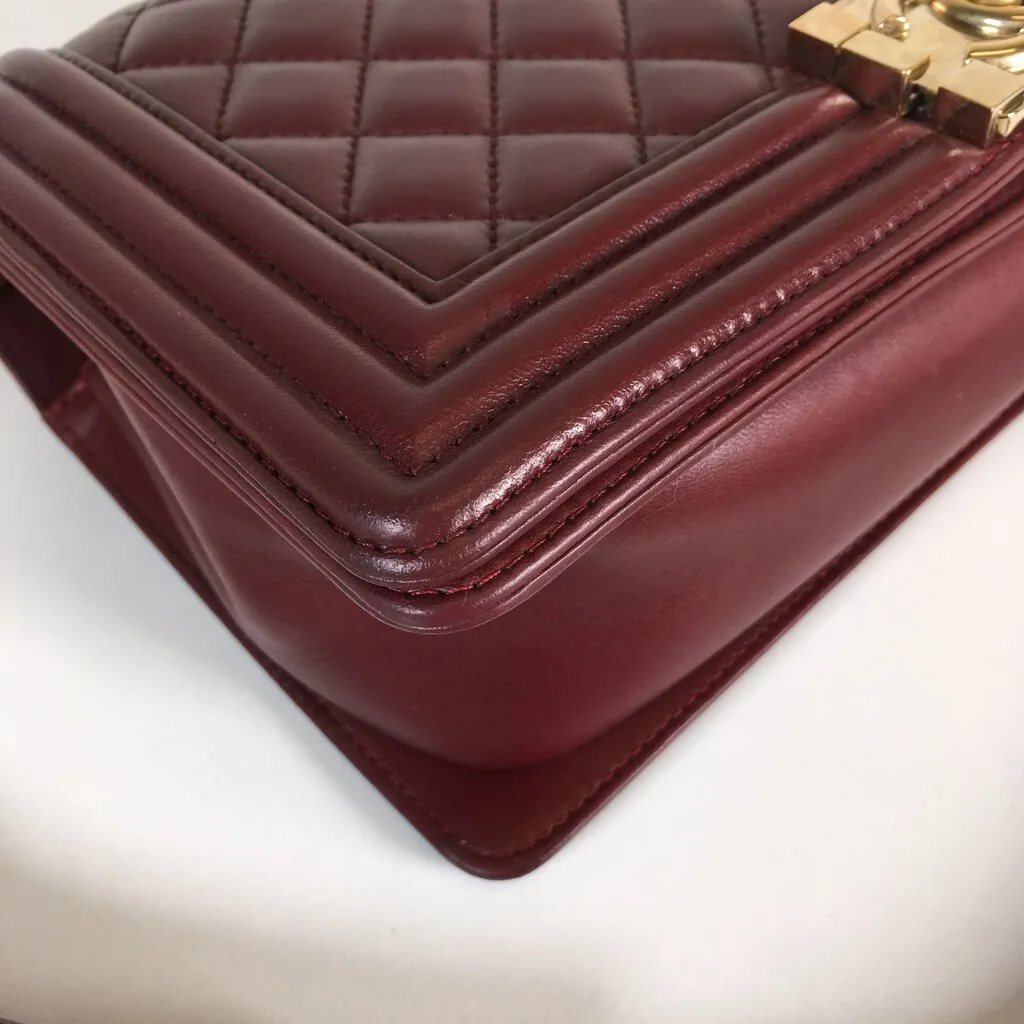 Chanel Boy Bag Burgundy