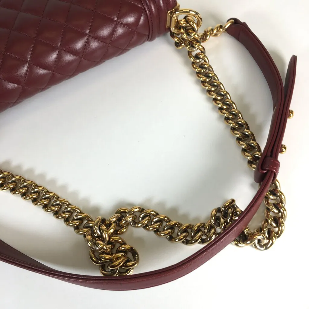 Chanel Boy Bag Burgundy