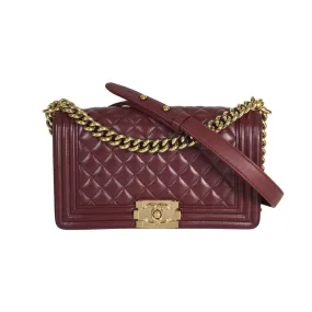 Chanel Boy Bag Burgundy