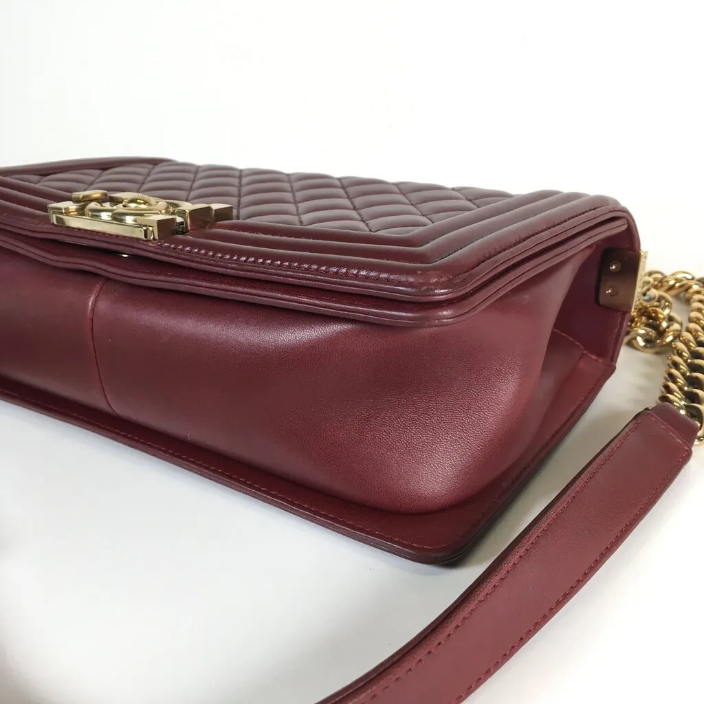 Chanel Boy Bag Burgundy