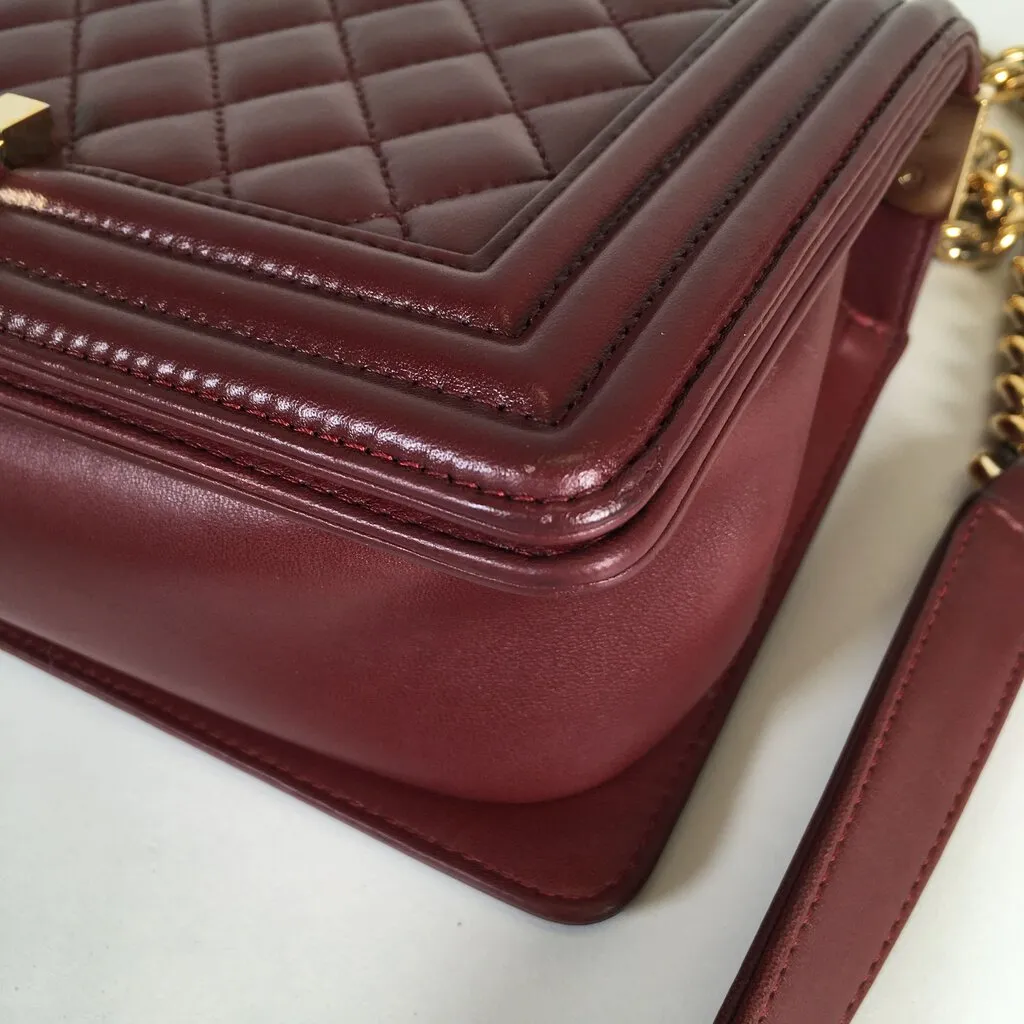 Chanel Boy Bag Burgundy