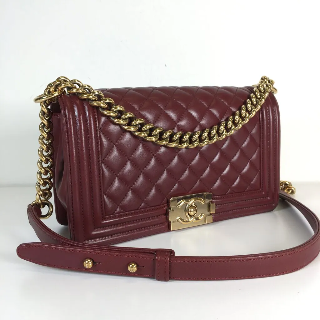 Chanel Boy Bag Burgundy