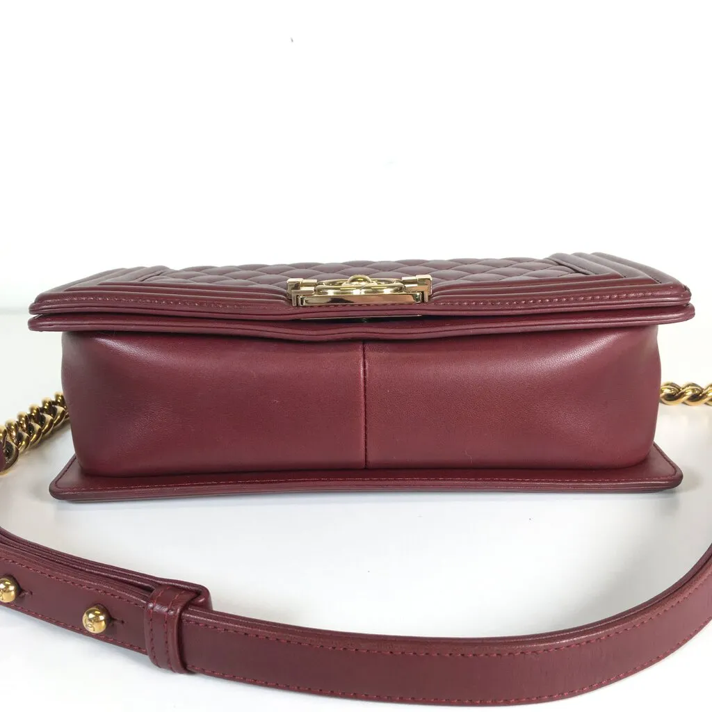 Chanel Boy Bag Burgundy