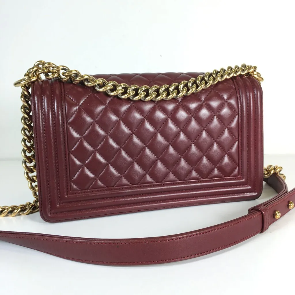 Chanel Boy Bag Burgundy