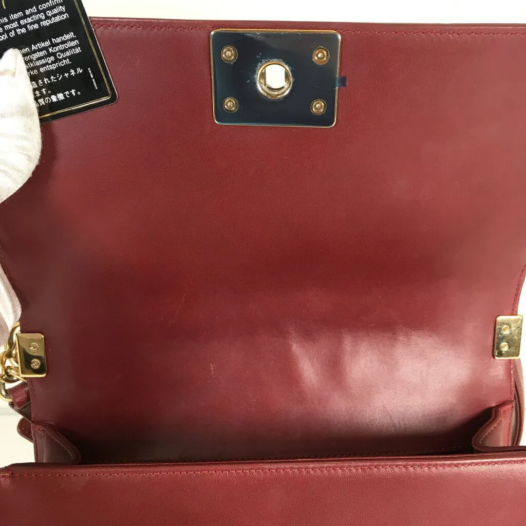 Chanel Boy Bag Burgundy