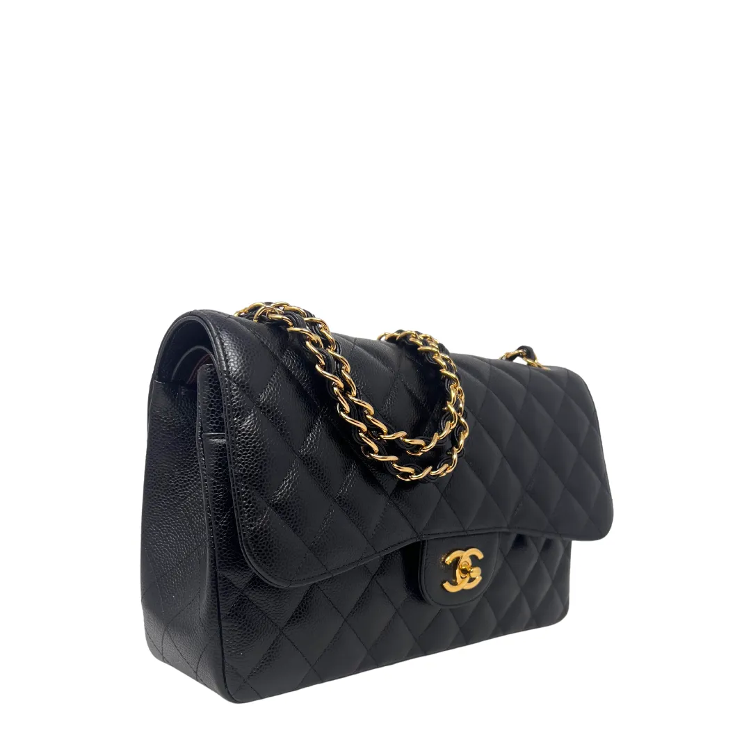 Chanel Caviar Classic Jumbo Double Flap