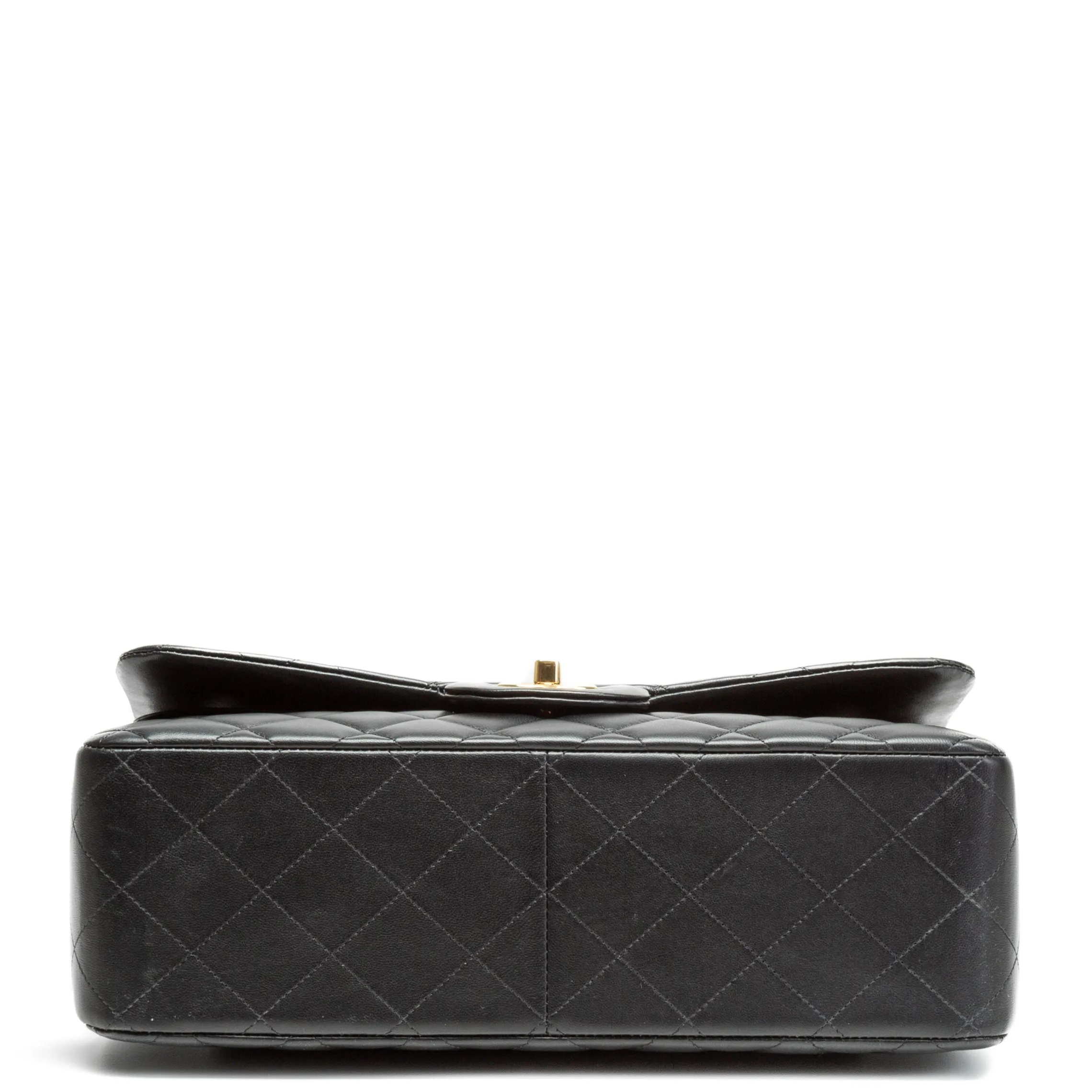 CHANEL Classic Lambskin Jumbo Double Flap - Black