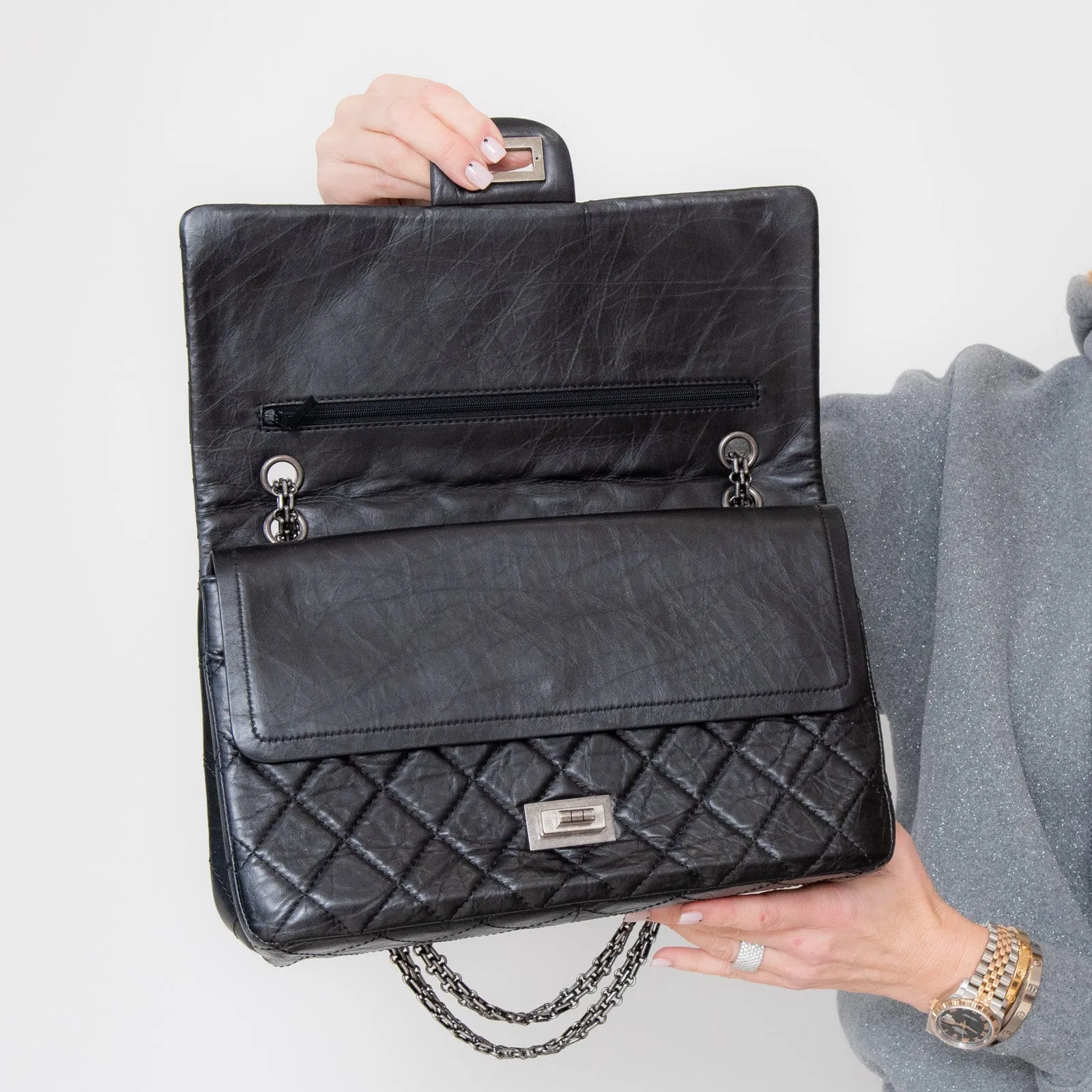 Chanel Large Black Reissue 2.55 Bag