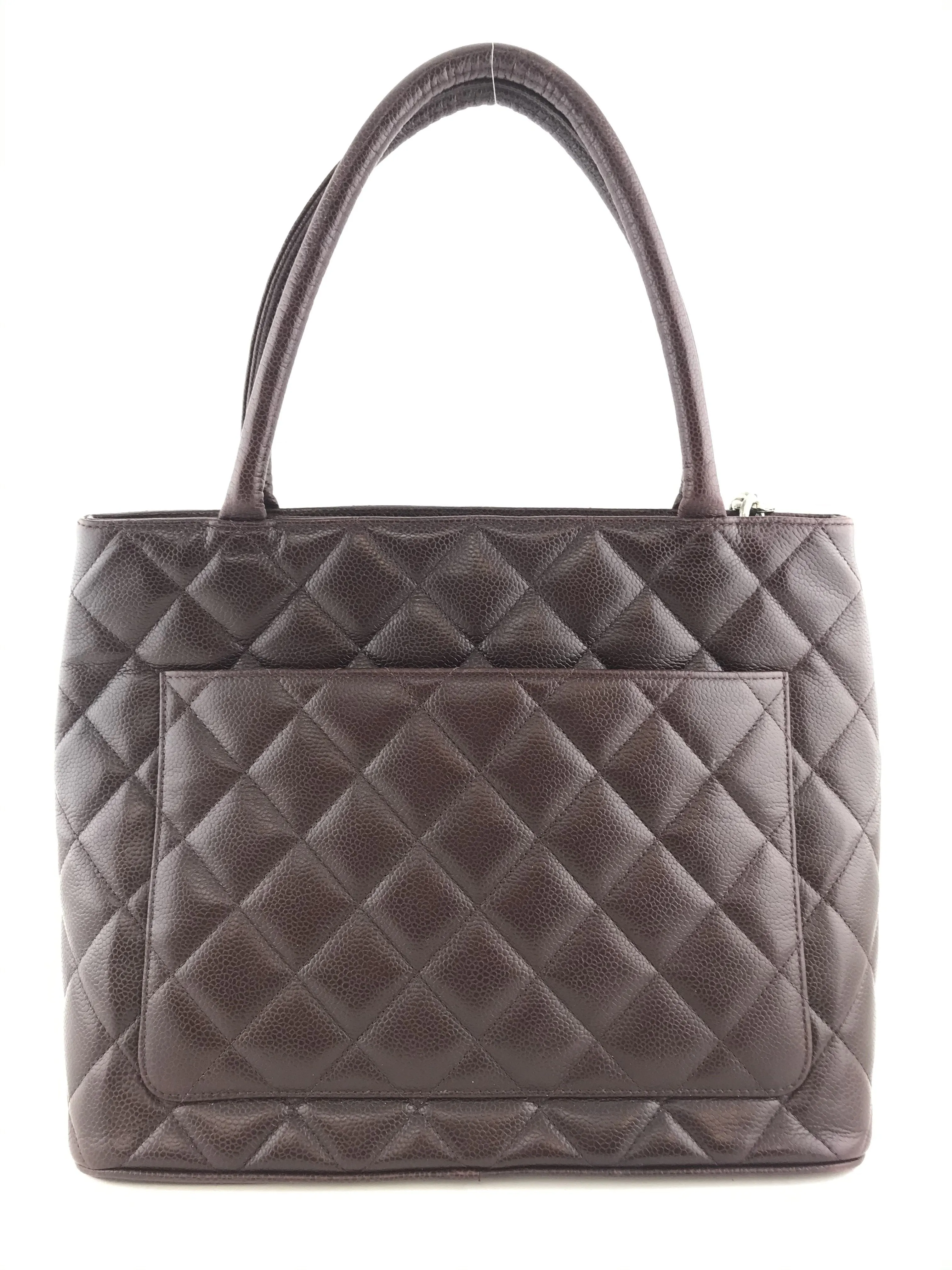 Chanel Quilted Caviar Medallion Tote Bag