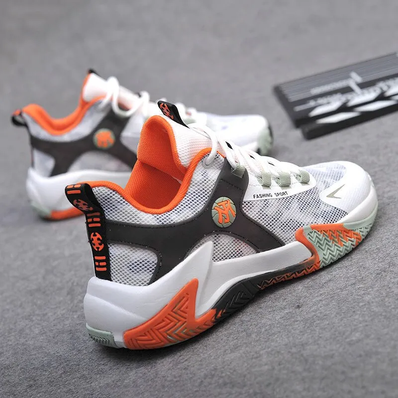 Cool Basketball Shoes Sports Casual Men's Breathable Mesh Korean Cross-border