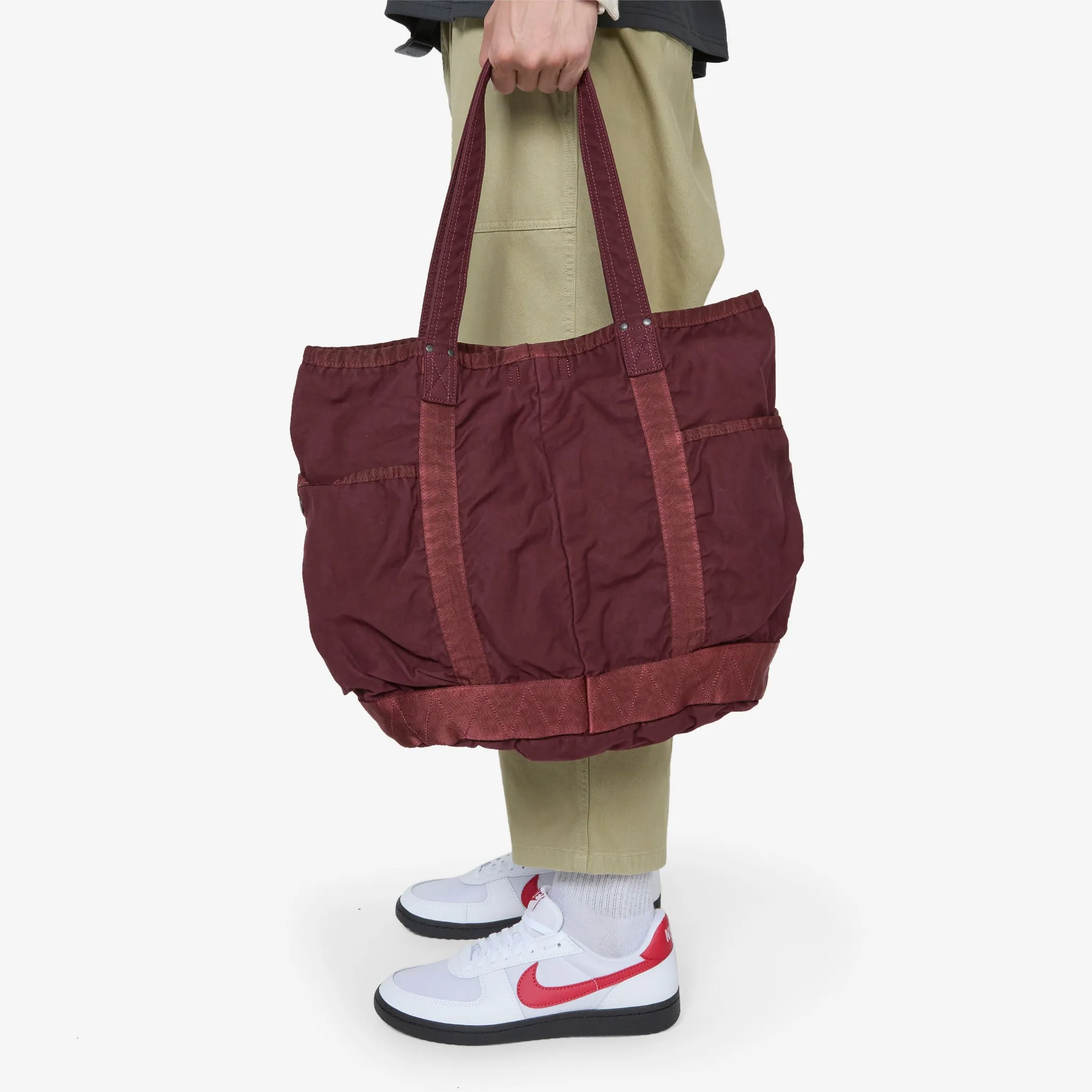 Crag Tote Bag Burgundy