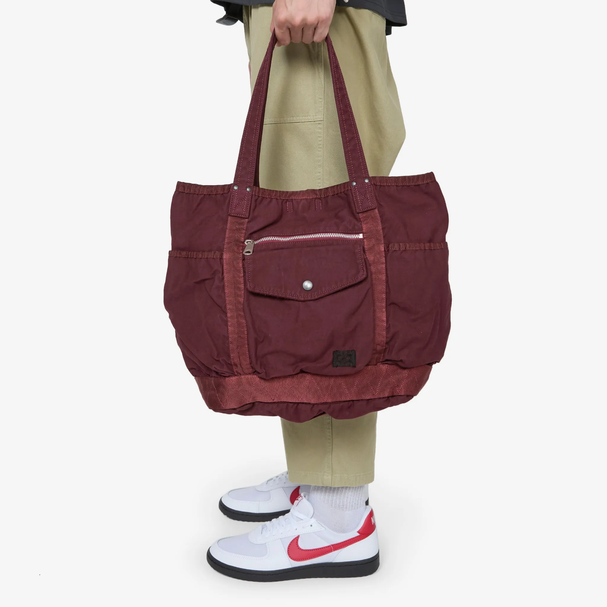 Crag Tote Bag Burgundy