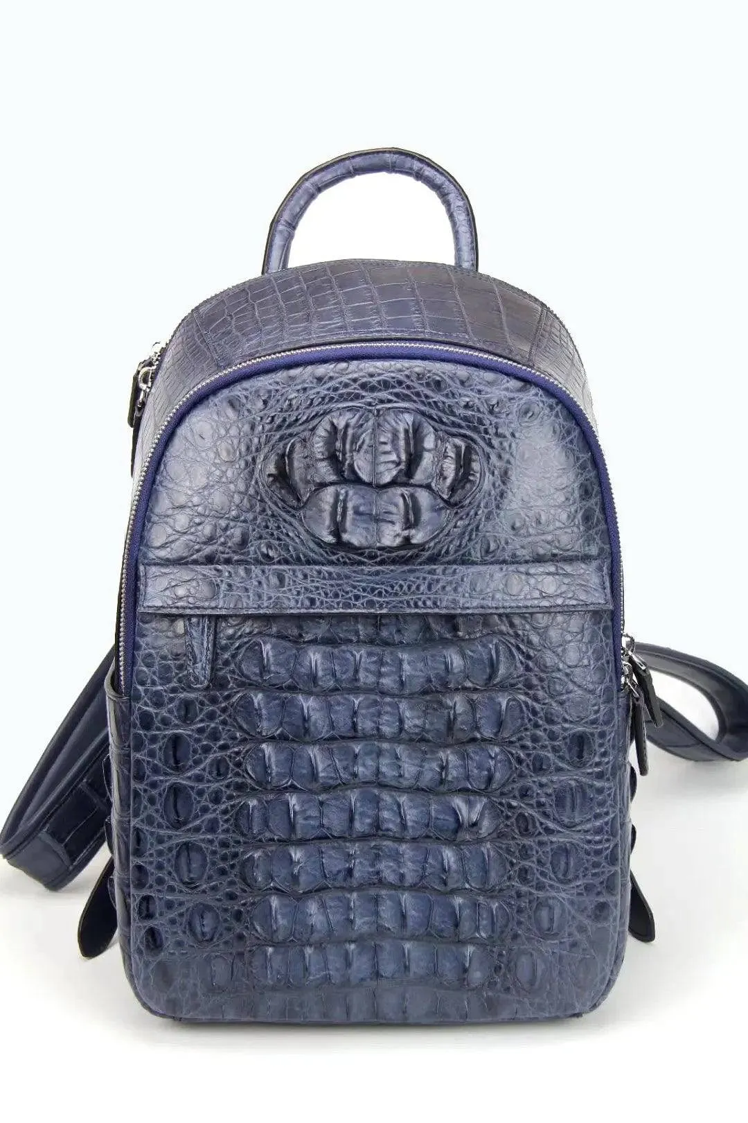 Crocodile Leather Backpack Bag