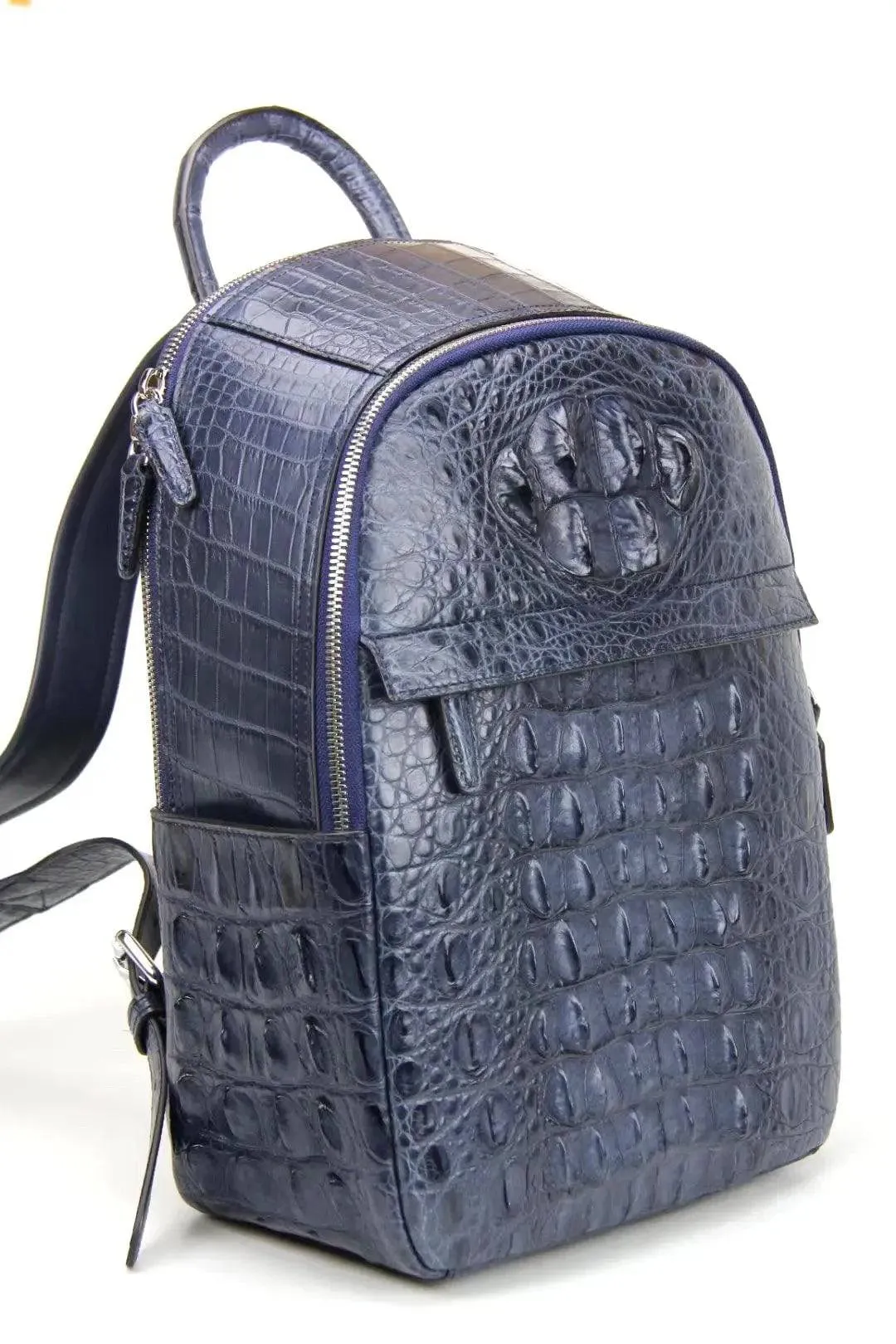 Crocodile Leather Backpack Bag