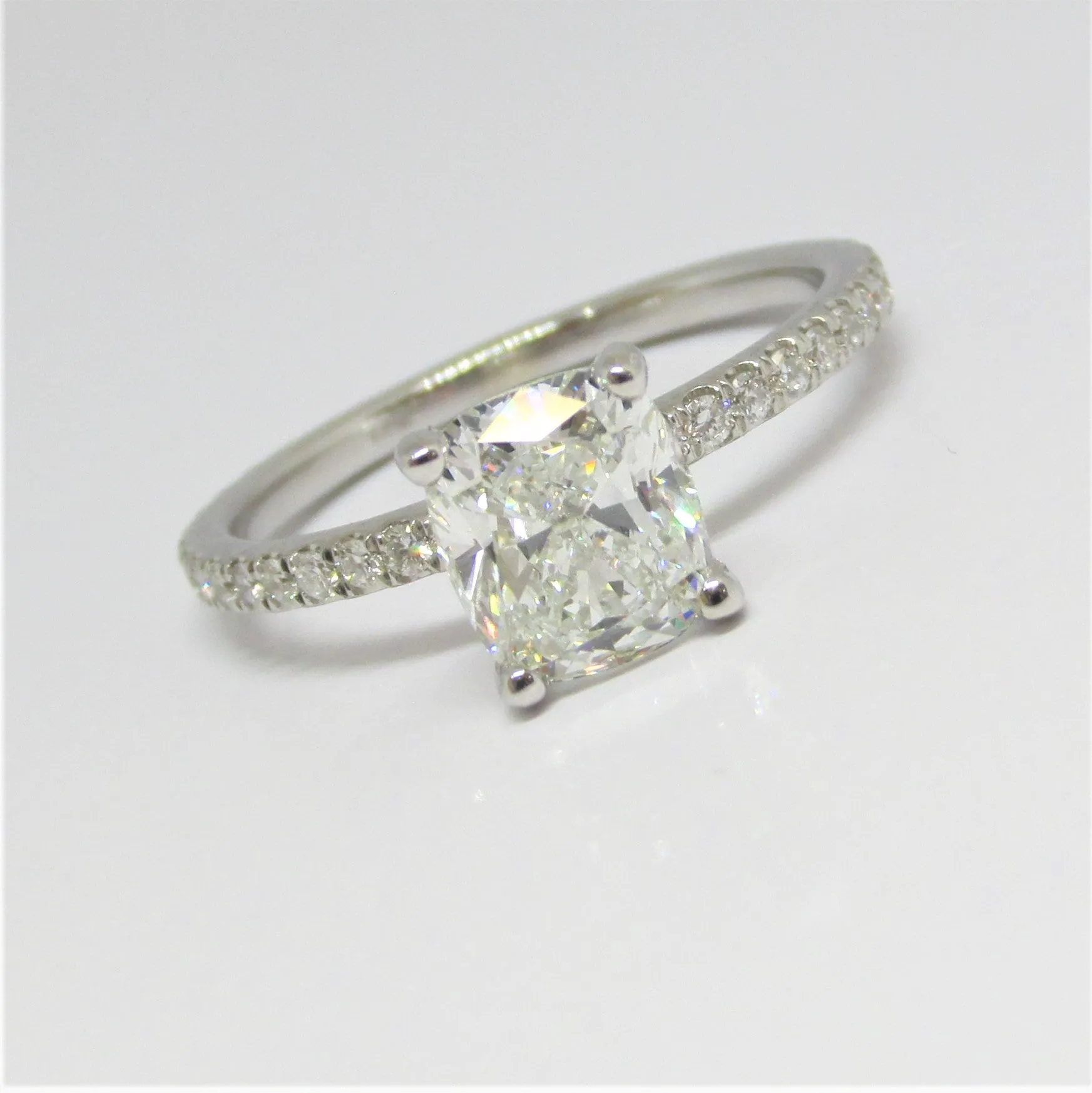 Cushion Lab Grown Diamond Engagement Ring 2.65 CTW