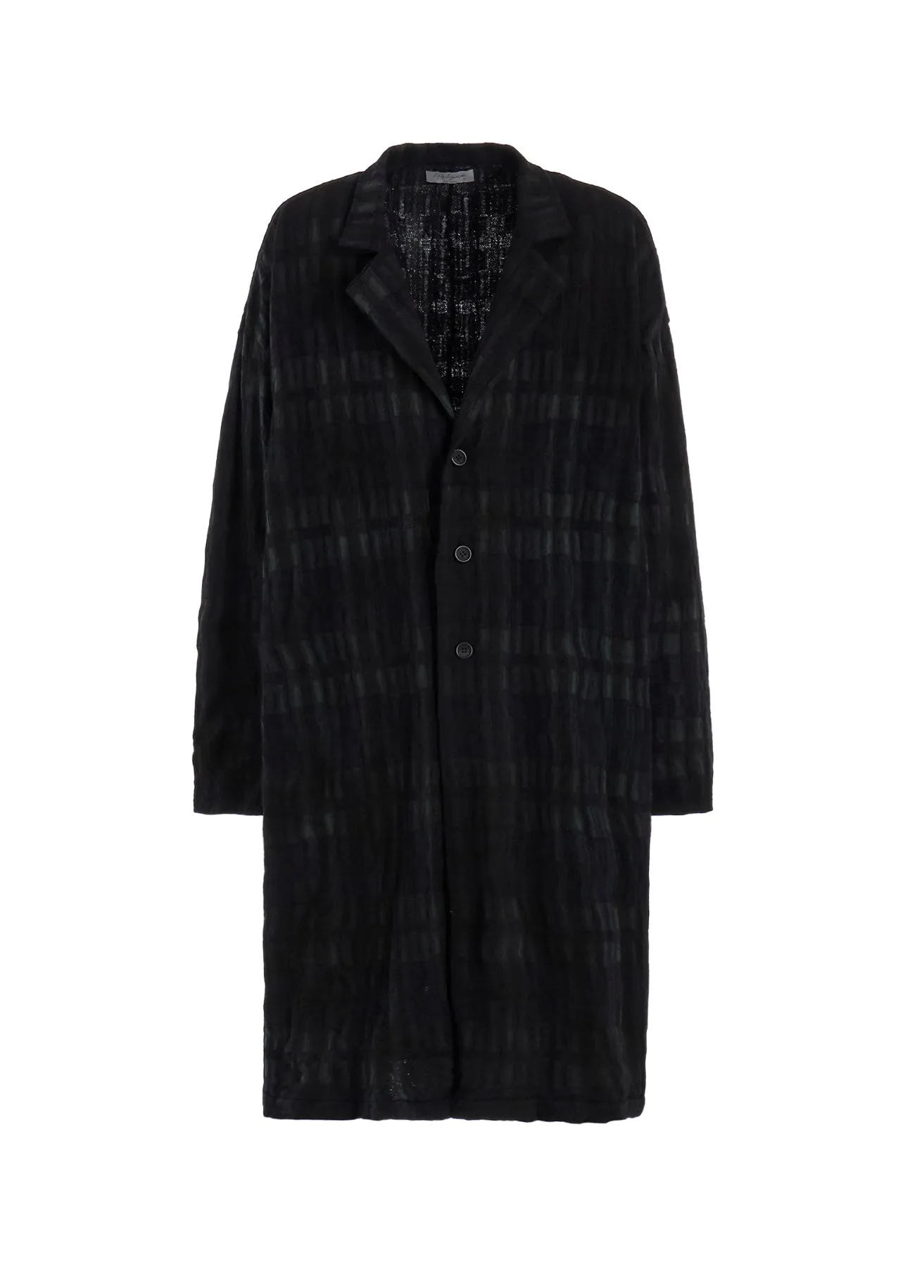 C/W PLAID 3BUTTONS COAT