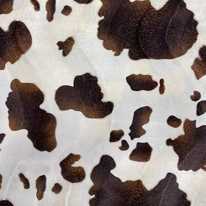 FabricLA Velboa S-Wave Short Pile Faux Print Fabric Material by The Yard | Pony