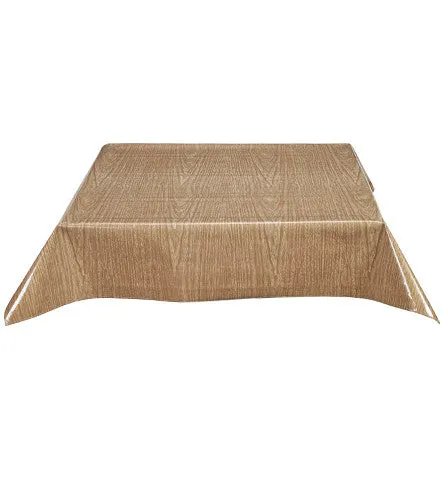 Faux Bois Elm Oilcloth Tablecloth