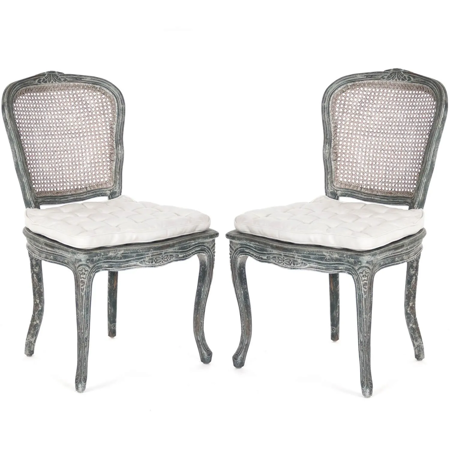 French Gray Annette Side Chairs