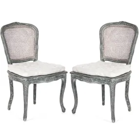 French Gray Annette Side Chairs